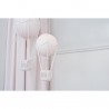 Lampada - Mongolfiera in velluto rosa e oro