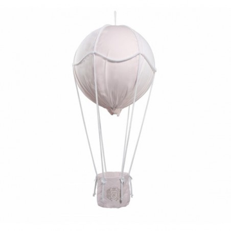 Lampe - Heißluftballon aus rosa und goldenem Samt