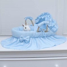 Berço de boneca - Azul celeste 2
