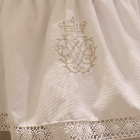 Berço com rodapé - Medalhão - César Azul Marinho