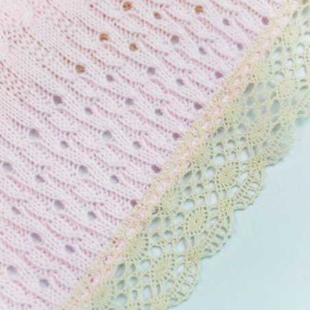 Meine erste Decke – rosa und creme