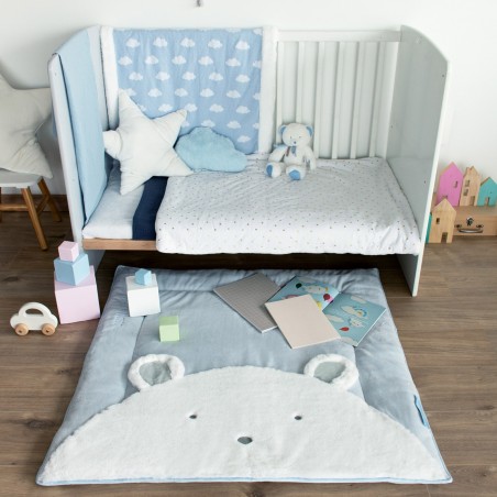 Tapis de jeu Tapidou chat rose (100 x 100 cm)