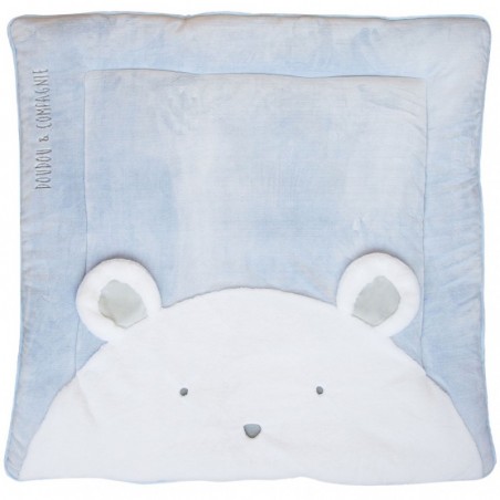Tapis de jeu Tapidou chat rose (100 x 100 cm)
