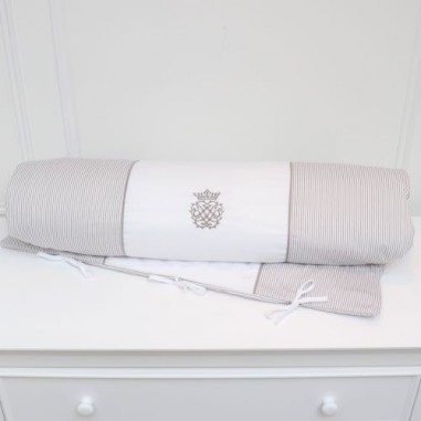 Edredon - Collection Arabesque Taupe rayé