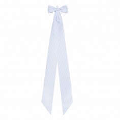Laço decorativo - listrado azul