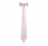 Laço decorativo - Listrado rosa