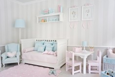 Noeud décoratif - Rose rayé  2