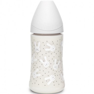 Babyflasche - Hygge Baby - Grauweißes Kaninchen - 270 ml