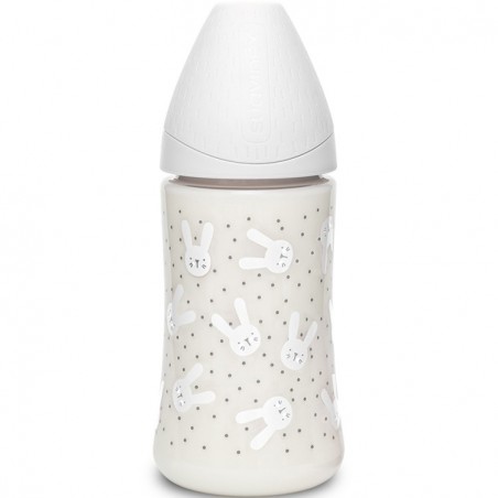 Mamadeira - Hygge Baby - Coelho branco cinza - 270mL