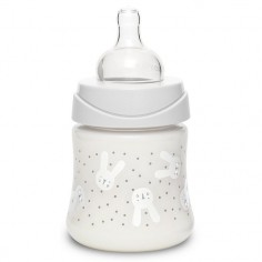 Babyflasche aus Glas – Hygge Baby – Grauweißes Kaninchen – 120 ml