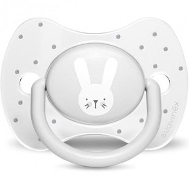 Tétine - Hugge Baby - Lapin - gris