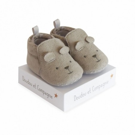 Pantuflas bebe - Conejo gris
