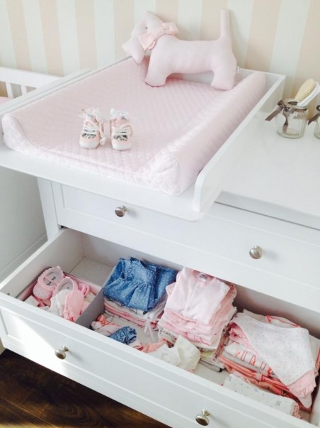 Pack - Letto 120 x 60 cm + cassettiera + fasciatoio - Collezione Marylou - Consegna inclusa