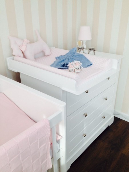 Pack - Letto 120 x 60 cm + cassettiera + fasciatoio - Collezione Marylou - Consegna inclusa