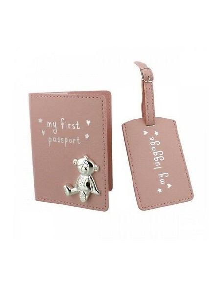 Funda para Pasaporte - Osito de Peluche Rosa