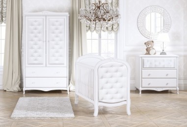 Dormitorio completo acolchado Royale rosa