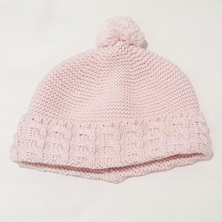 Bonnet - rose pompom