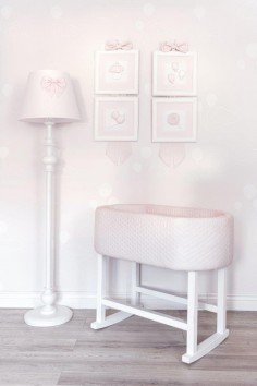 Cuna acolchada - rosa -... 2