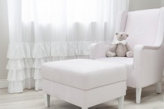 Fußstütze mit Box – rosa