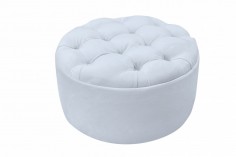 Pouf rotondo - celeste