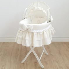 Berço de saia dupla - Medalhão