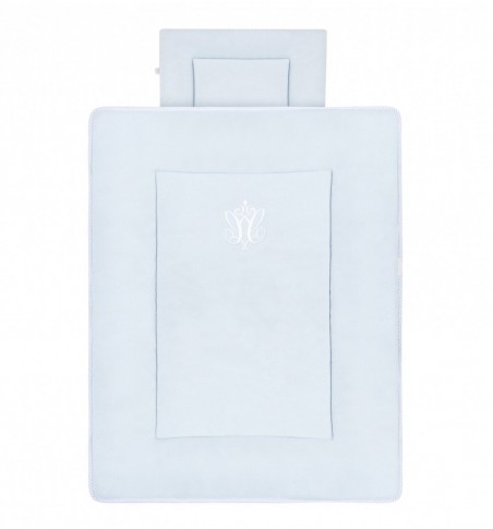 Bettdecke mit Kissen – Kollektion – Babyblau