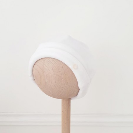 Bonnet - blanc velour
