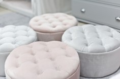 Pouf rotondo - beige 2