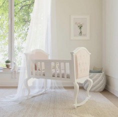 Culla a dondolo imbottita