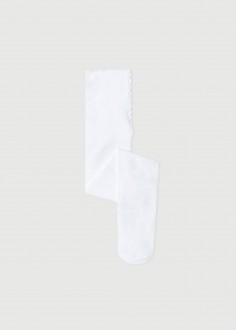 Collants en coton - blanc
