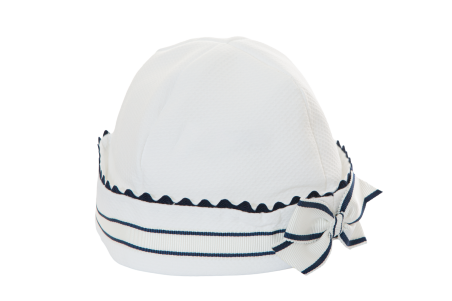 Chapéu - branco e azul marinho