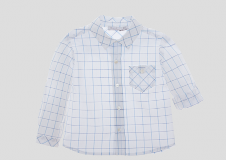 Camicia a quadretti blu