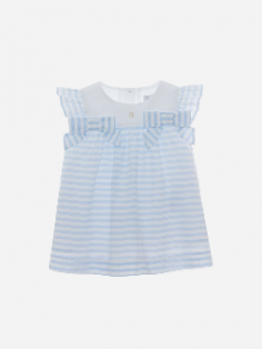 Kleid – weiß und himmelblau...