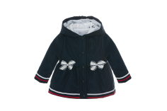 Cappotto - Blu navy con fiocco