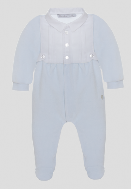 Pijama de terciopelo - azul cielo