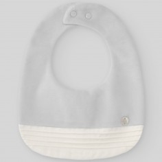 Bavoir - Paz - gris perle