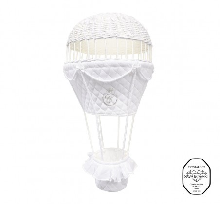 Montgolfière - Blanche - Royal avec cristaux par Swarovski®