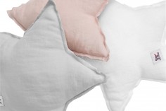 Coussin étoile - Lin gris 2