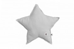 Coussin étoile - Lin gris