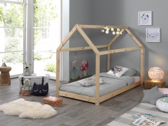 Lit Cabane 140x70 cm -...