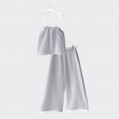 Ensemble en velours beige...