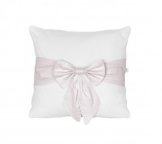 Coussin avec noeud - Baby Pink