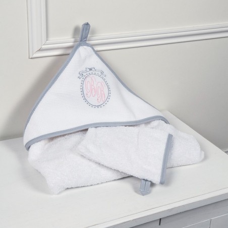 Capa de baño y guante - Colección Médaillon Couture