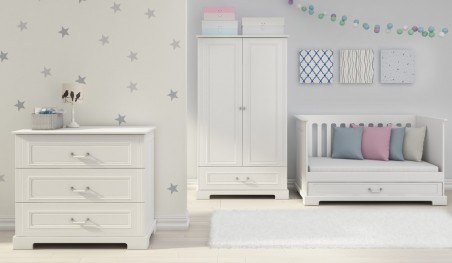 Cremefarbenes Bett – Bonne Nuit Collection 0–7 Jahre