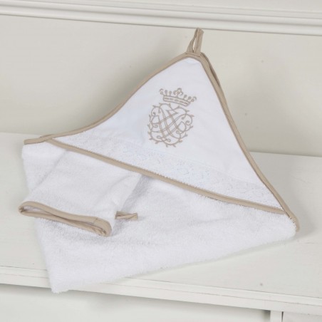 Badeumhang und Waschlappen – Arabesque-Kollektion