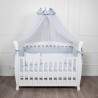 Ciel de lit de bébé  moustiquaire en voile Gris