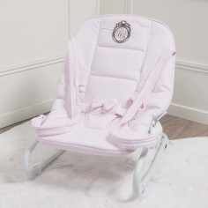 Rosa-weißer Liegestuhl – Couture-Kollektion Médaillon