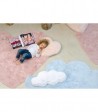 Morbido tappeto Blu biscotto 120X60
