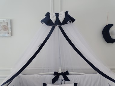 Baldacchino per letto - Collezione César Blu Navy