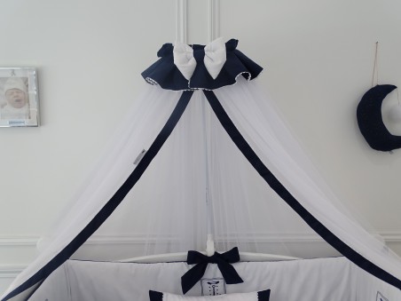 Baldacchino per letto - Collezione César Blu Navy